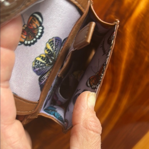 Anuschka Embossed Brown Wallet - Picture 4 of 6